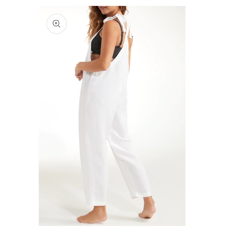 NWT Hermoza linen mimi coveralls